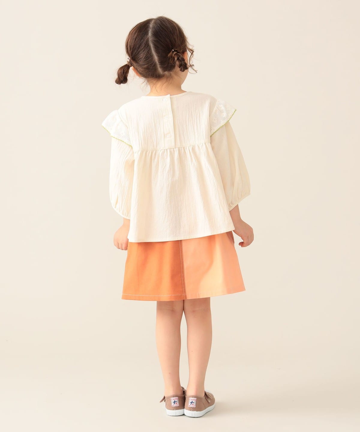 BEAMS mini（ビームス ミニ）カラーブロック ショーツイン スカート
