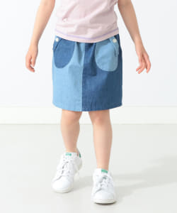 BEAMS mini / 童裝 拼色 抽繩 褲裙 22S（90～150㎝）