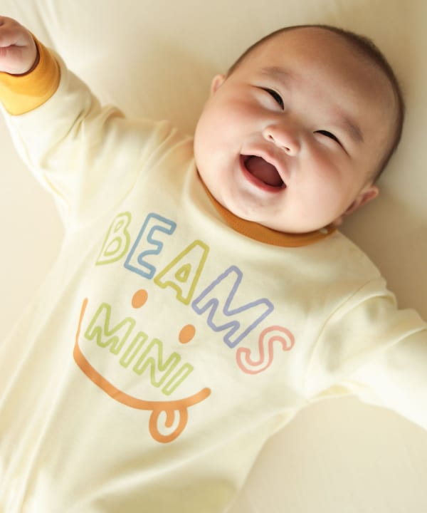 BEAMS mini（ビームス ミニ）スマイル プリント ロンパース