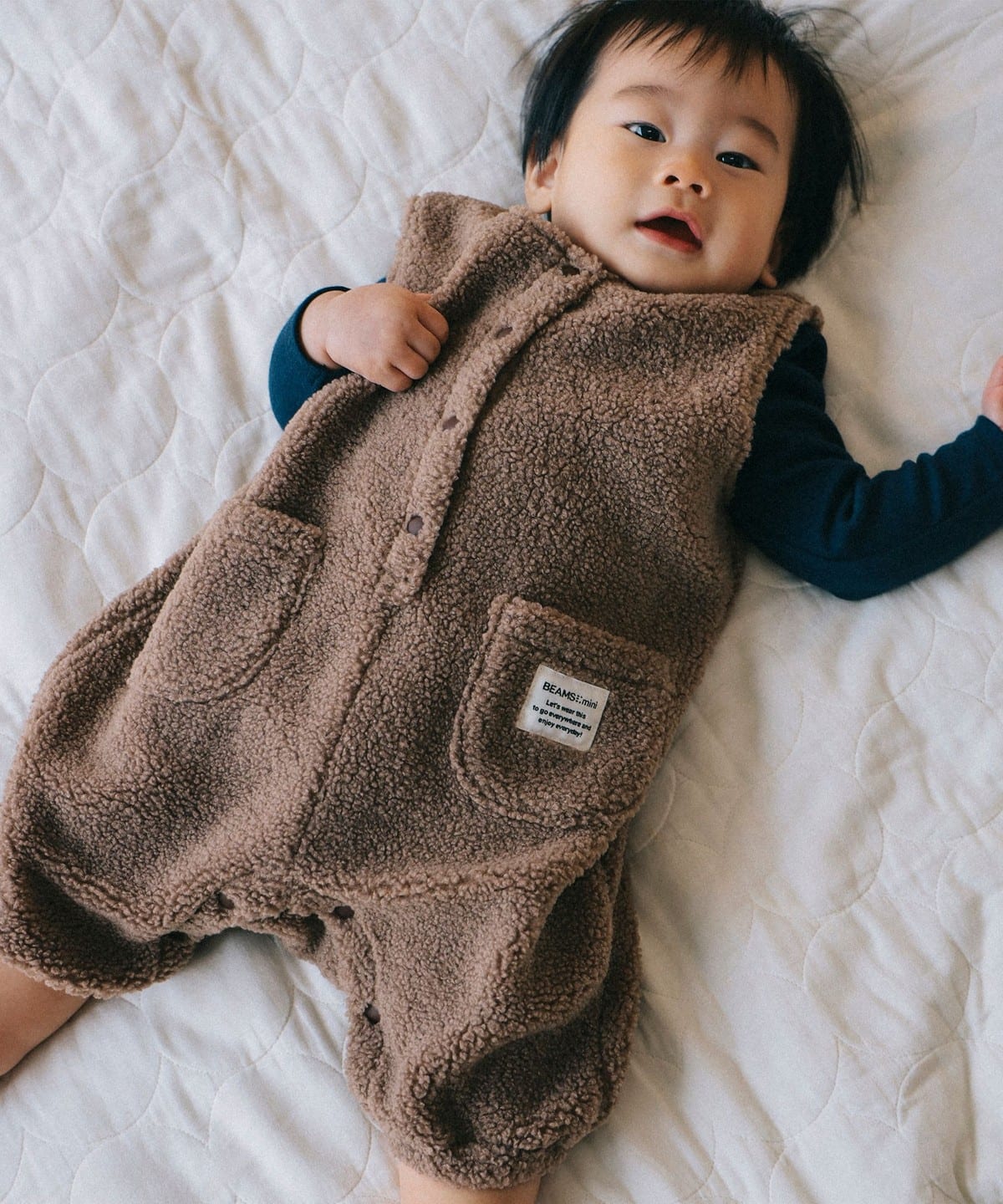 M*A様 美品　baby Dior ベビー ディオール キッズ　オーバーオール BEAMS mini（ビームス ミニ）【WEB限定】ベビー ボア オーバーオール