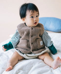 【WEB限定】ベビー ボア ベスト 2025FW（70～80cm）