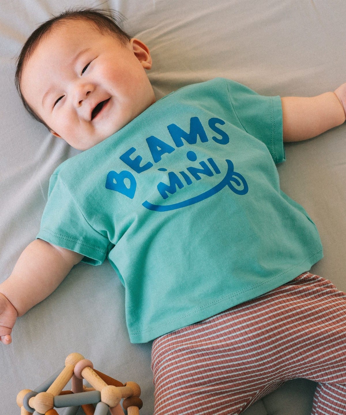 BEAMS mini BEAMS mini微笑T卹 2026春夏款 (70-80cm) (T卹，裁剪縫製