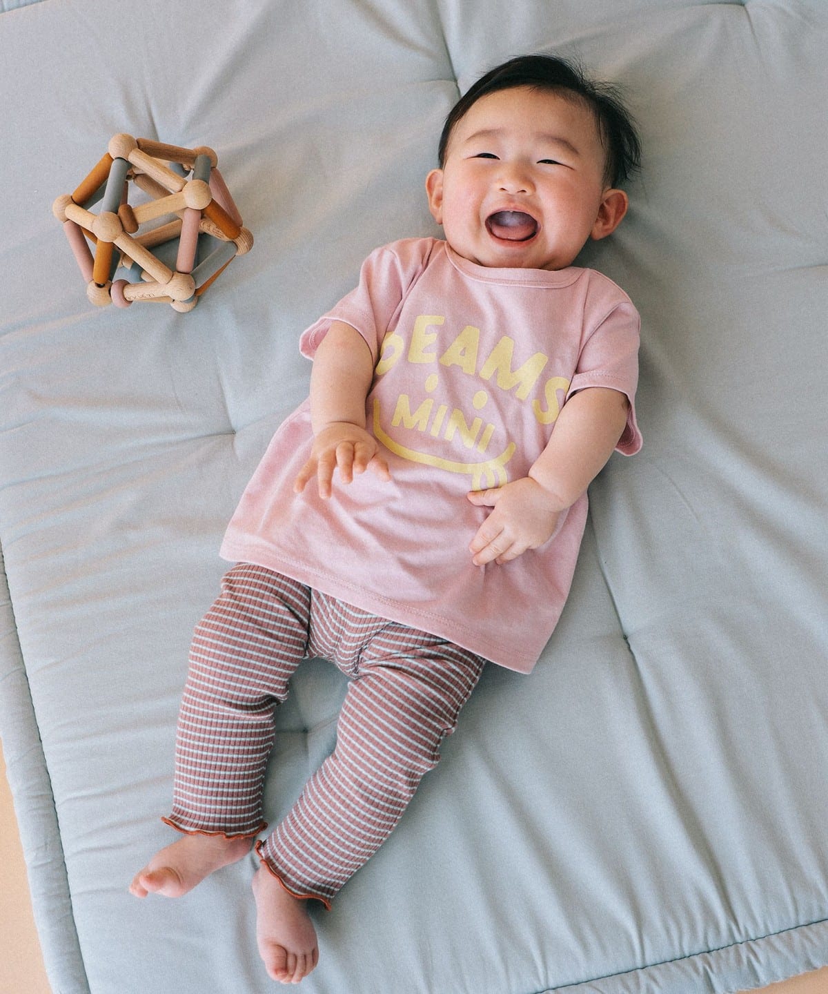 BEAMS mini（ビームス ミニ）ベビー スマイル Tシャツ 2026SS（70