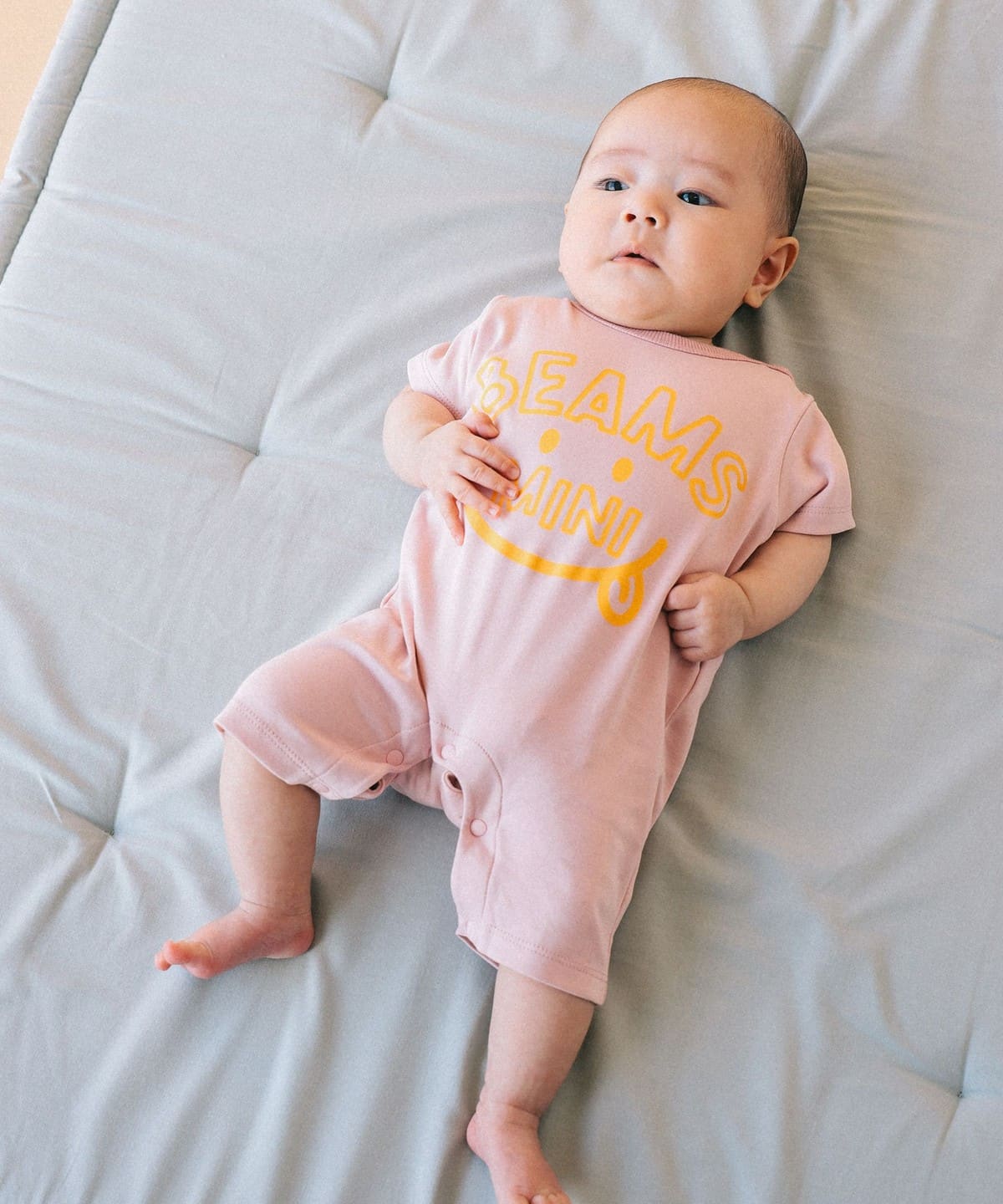 【PINK】こども ビームス / ベビー ジャンプスーツ(70~80cm) BEAMS mini（ビームス ミニ）ベビー スマイル ロンパース 2026SS（70