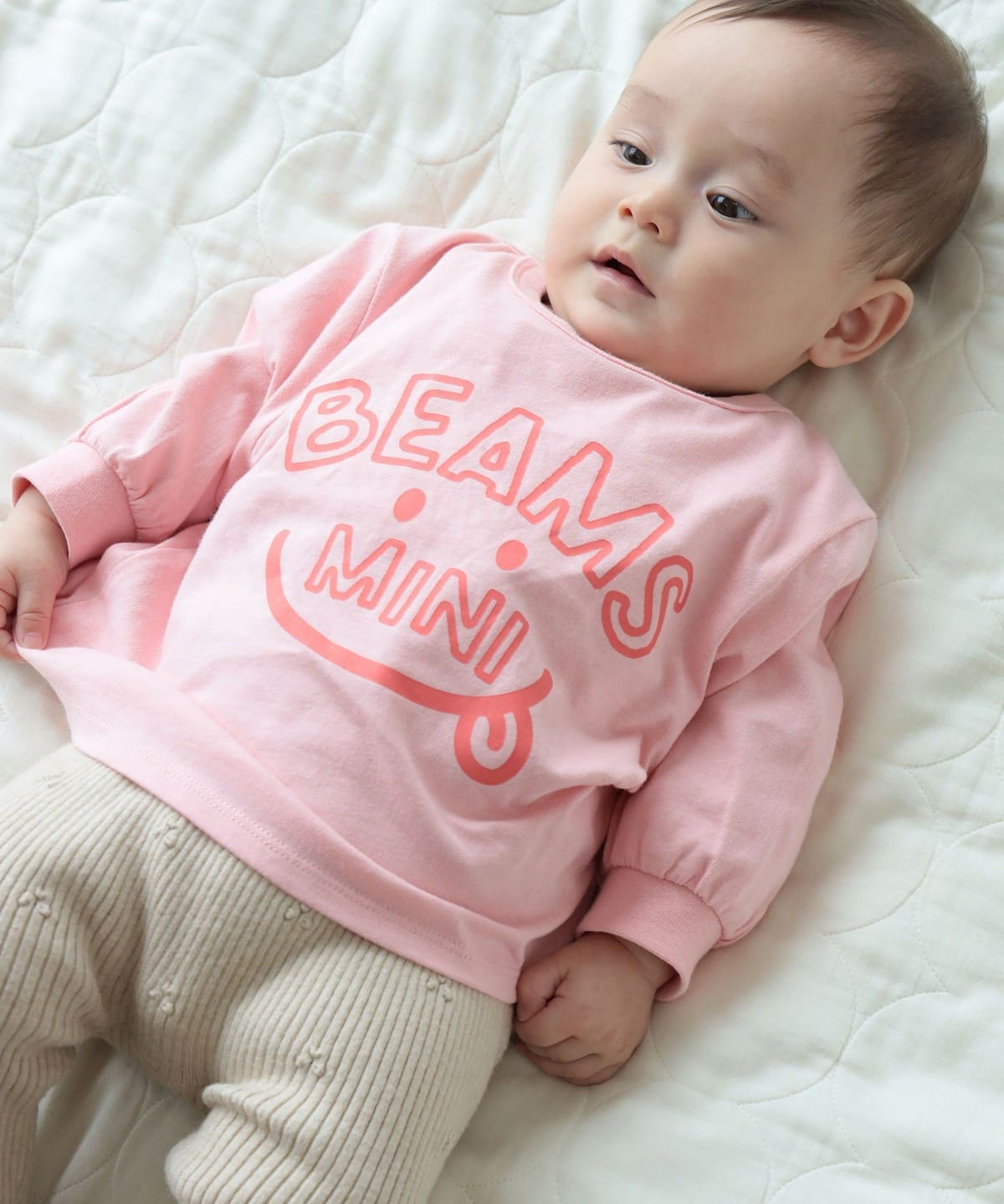 BEAMS mini（ビームス ミニ）【WEB限定】ベビー スマイル ロングT