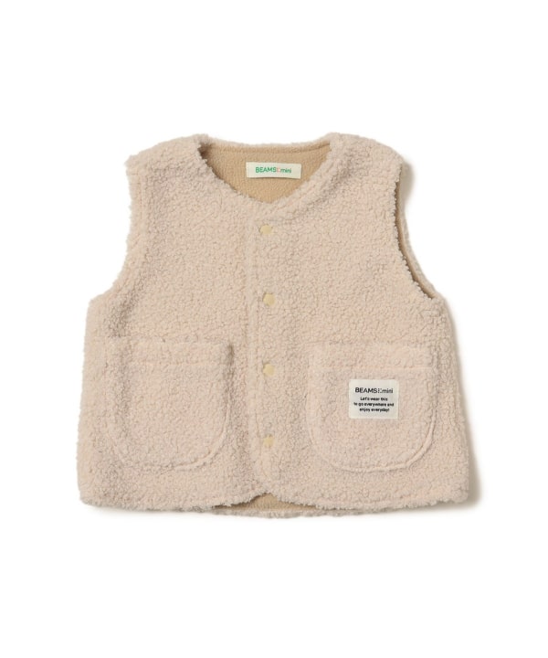 【10%OFFクーポン対象】【WEB限定】ベビー ボア ベスト 2026FW（70～80cm）