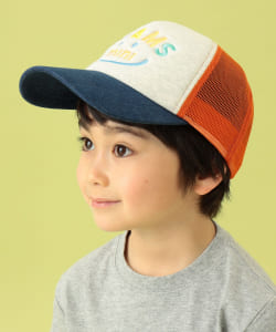 BEAMS mini / 童裝 SMILE 網布 棒球帽