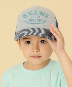BEAMS mini / 童裝 SMILE 網布 棒球帽