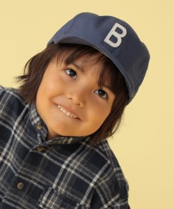 BEAMS mini / アルファベット ワッペン ツイルキャップ 23