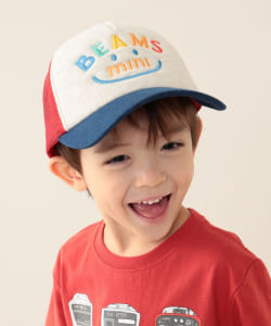 BEAMS mini / 童裝 SMILE 網眼 棒球帽 24SS
