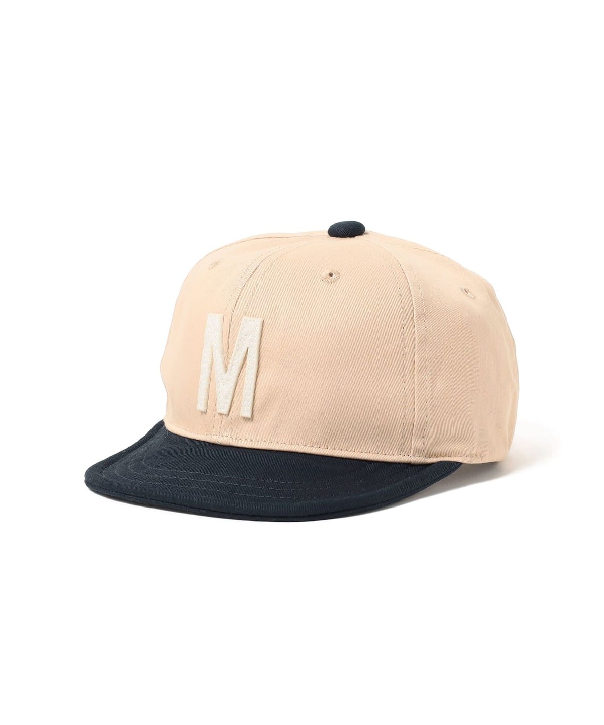 アルファベット ワッペン ツイルキャップ 帽子 LIGHT. BEIGE×NAVY F(52 54㎝) アルファベット ワッペン ツイルキャップ 帽子 LIGHT. BEIGE×NAVY F(52 54㎝)