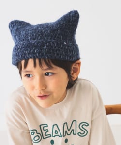 BEAMS mini / 童裝 貓耳 針織 毛帽 2024FW