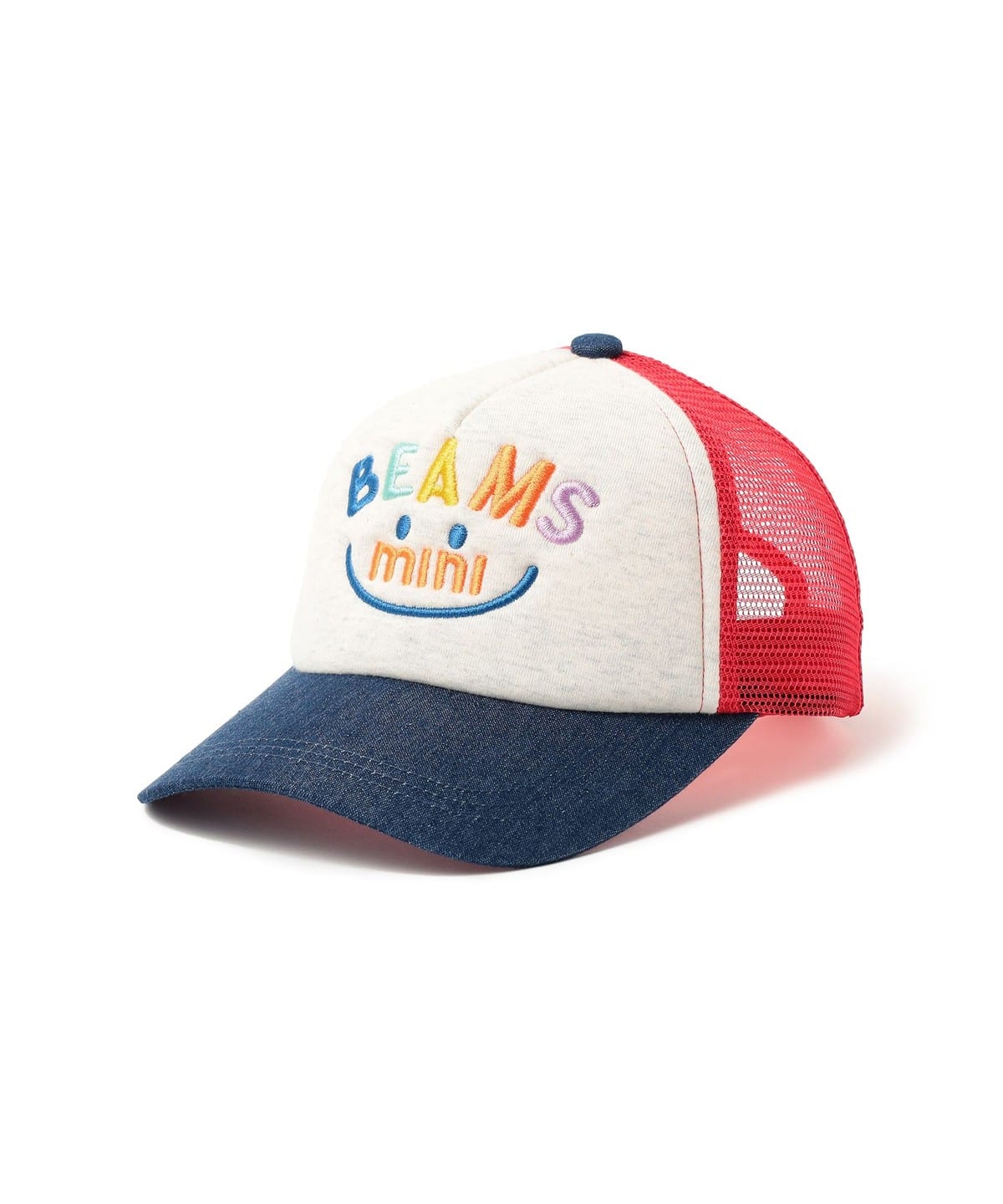 BEAMS mini（ビームス ミニ）スマイル メッシュ キャップ 2025SS（帽子 キャップ）通販｜BEAMS BEAMS mini（ビームス ミニ）スマイル... 