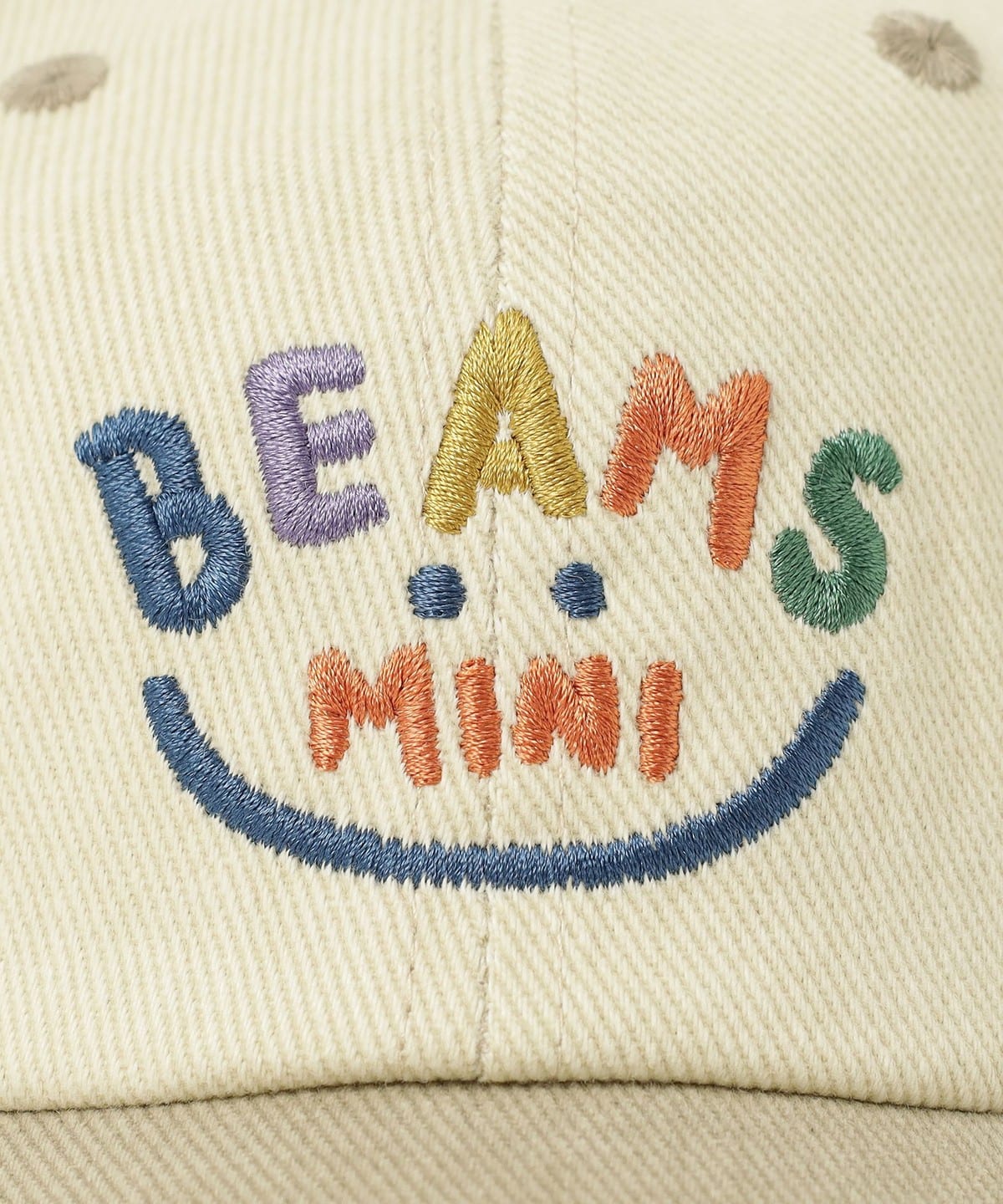 BEAMS mini（ビームス ミニ）スマイル ツイル キャップ（帽子 キャップ