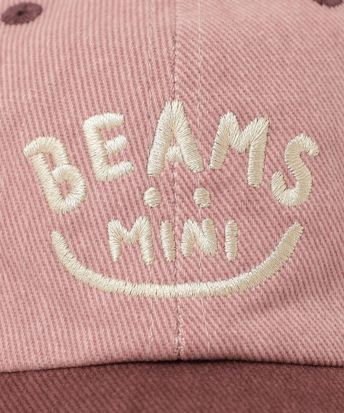 BEAMS mini（ビームス ミニ）スマイル ツイル キャップ（帽子 キャップ