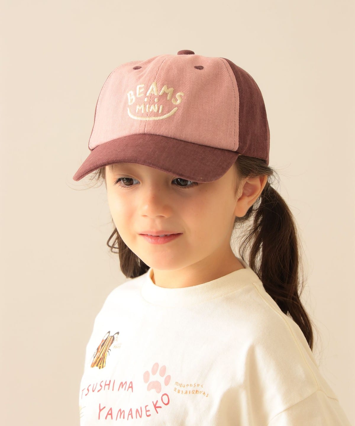 BEAMS mini（ビームス ミニ）スマイル ツイル キャップ 2025FW（帽子