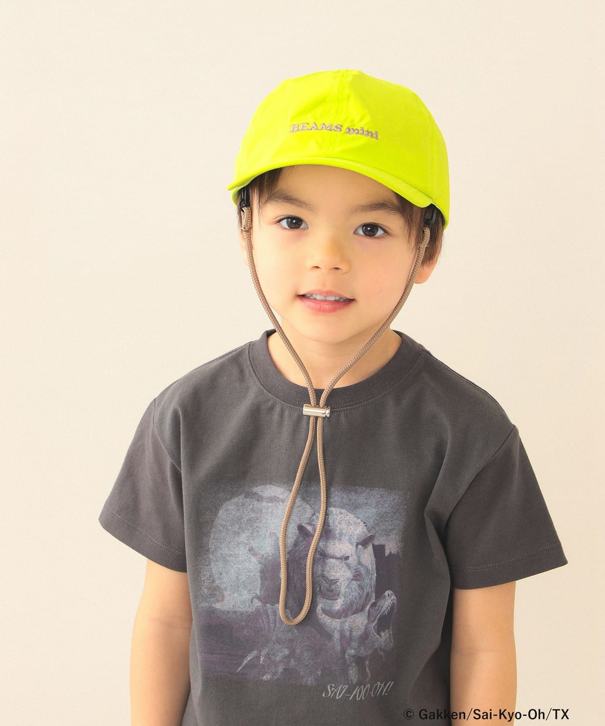 BEAMS mini（ビームス ミニ）ロゴ コード付き キャップ 2026SS（帽子