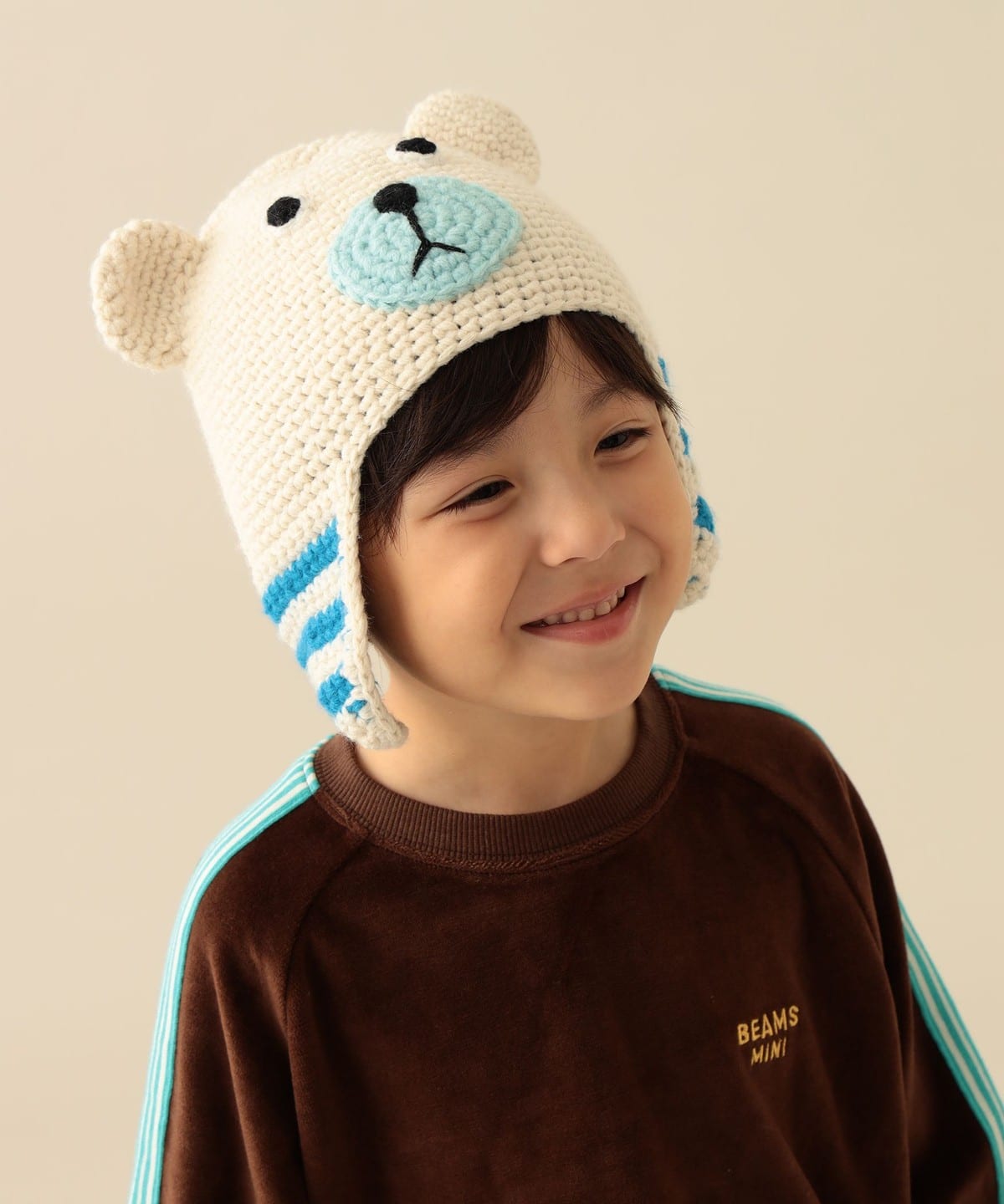 BEAMS mini（ビームス ミニ）アニマル ニット ワッチキャップ 2026FW
