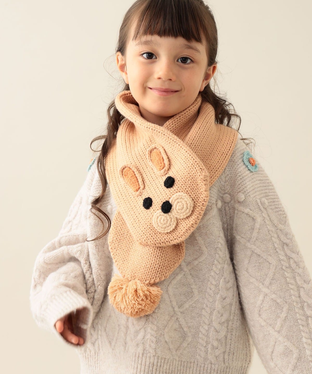 アニマル マフラー 2025FW ファッション雑貨 うさぎ ONE SIZE