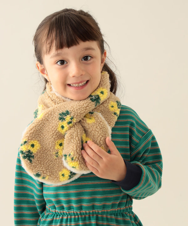 BEAMS mini（ビームス ミニ）リバーシブル ファー ティペット 2025FW