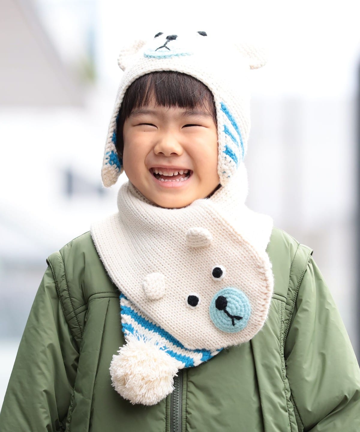 BEAMS mini（ビームス ミニ）アニマル マフラー 2026FW（ファッション