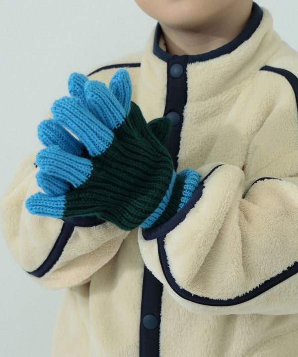 BEAMS mini（ビームス ミニ）カラー ニット グローブ 2026FW
