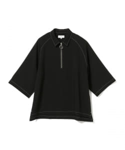 BeAMS DOT / ハーフジップ ビッグ シャツ