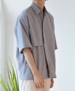 BeAMS DOT / オーバーサイズ ヨークデザインシャツ