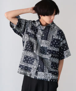 BeAMS DOT / ヴィンテージ風 バンダナオーバーシャツ