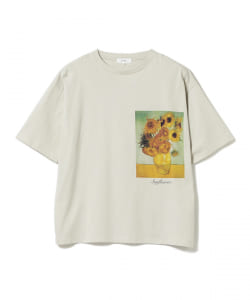 【アウトレット・WEB限定】BeAMS DOT / ART PRINT TEE "Gogh Sunflowers"
