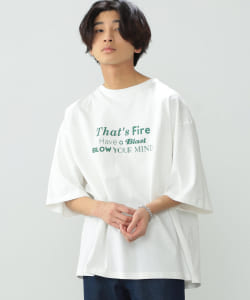 【WEB限定】BeAMS DOT / ミックス タイポグラフ Tシャツ