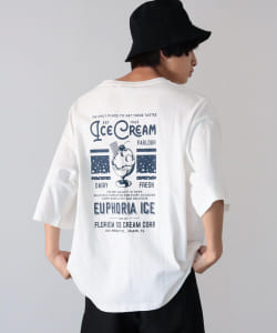 BeAMS DOT / アイスクリーム プリントTシャツ