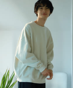 BeAMS DOT/ 裏起毛 ベーシック ビッグスウェット