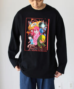 BeAMS DOT×JUN INAGAWA / BeAMSDOT プリント ロングスリーブTシャツ