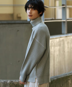 BeAMS DOT / リンキング オーバー タートルネックニット