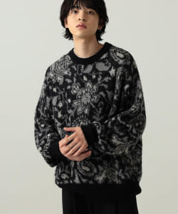 BeAMS DOT / ペイズリー柄 プルオーバーニット