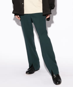 BeAMS DOT / 裾スリット スラックスパンツ