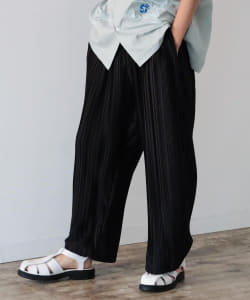 BeAMS DOT / プリーツ加工 パンツ