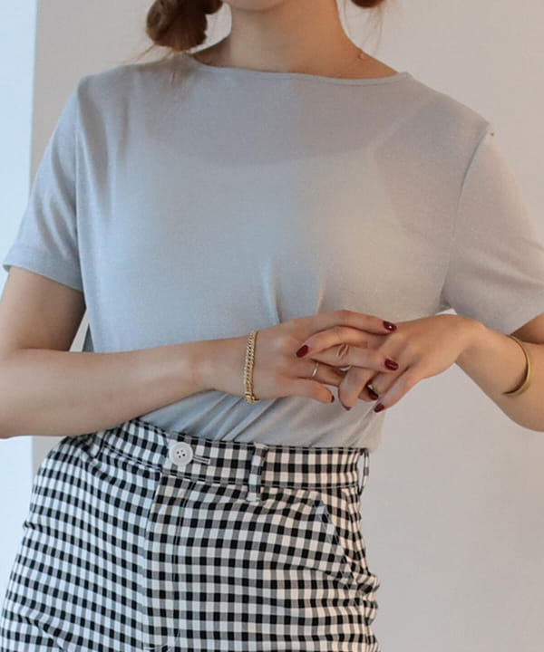 Beams Dot ビームスドット アウトレット Web限定 Beams Dot シースルー ラメtシャツ Tシャツ カットソー Tシャツ 通販 Beams