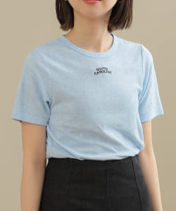 【WEB限定】BeAMS DOT / パイル ロゴ刺繍 Tシャツ