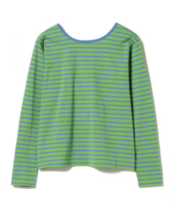 BeAMS DOT / バックオープン ボーダーTシャツ