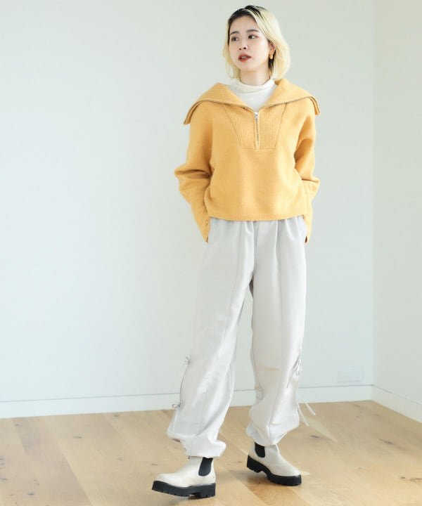 BeAMS DOT（ビームスドット）【WEB限定】BeAMS DOT / ハーフジップ ニットプルオーバー（トップス ニット・セーター）通販｜BEAMS