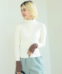 BeAMS DOT / 3way 配色 リブニットプルオーバー