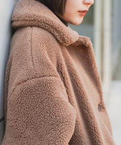 BeAMS DOT / 襟付き ビッグボアジャケット