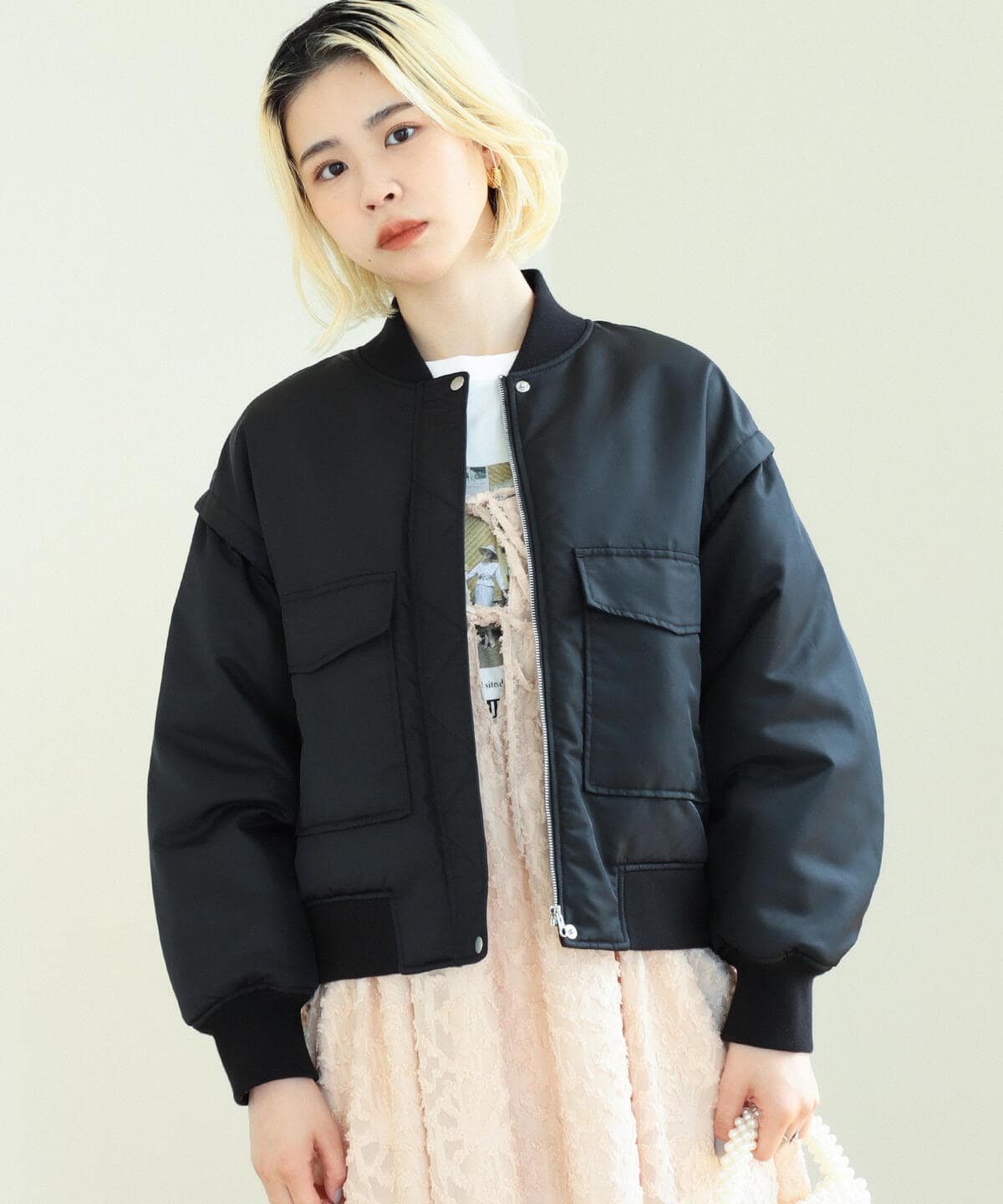 BeAMS DOT（ビームスドット）【WEB限定】BeAMS DOT / Wポケット MA-1（ブルゾン ブルゾン）通販｜BEAMS