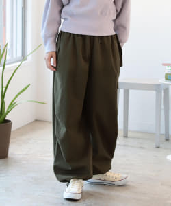 BeAMS DOT / 裾ドロスト ミリタリー ルーズパンツ