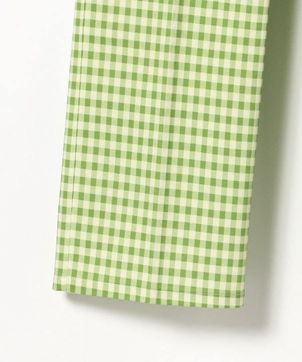 Beams Dot ビームスドット 一部予約 Web限定 Beams Dot ギンガムチェック ストレート ハイウエストパンツ パンツ カジュアルパンツ 通販 Beams