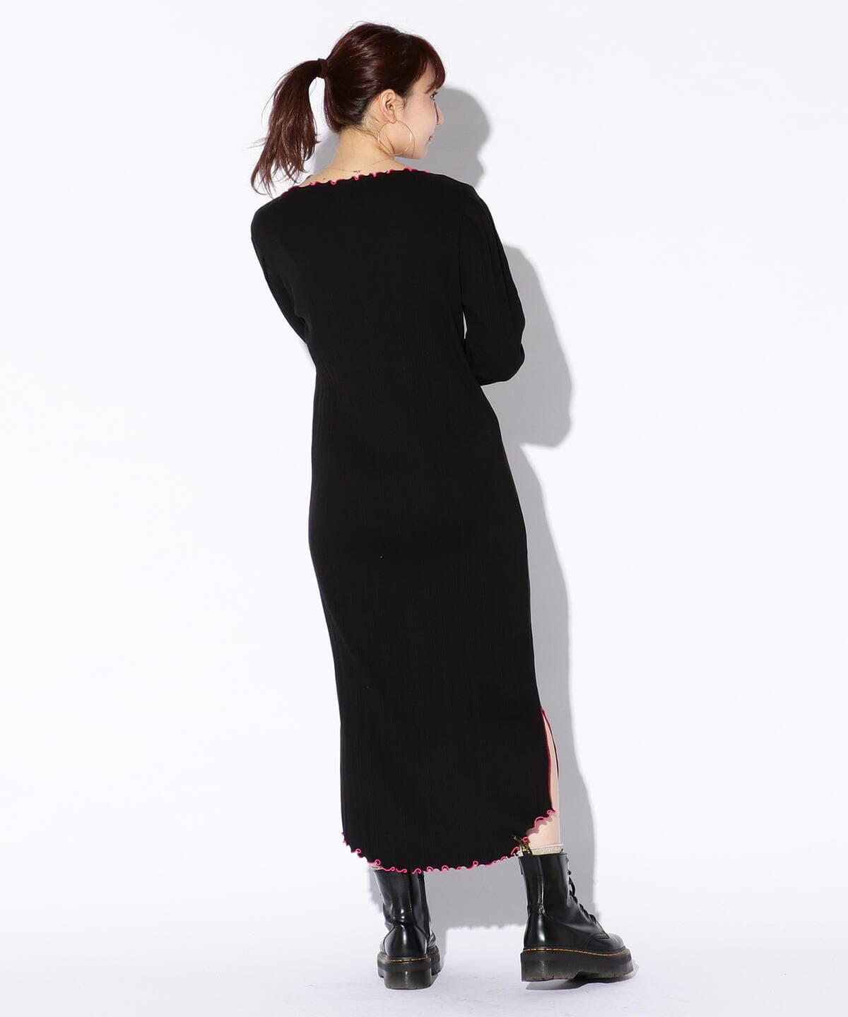 Beams Dot ビームスドット Web限定 Beams Dot メロウ テレコリブ ニットワンピース ワンピース ワンピース 通販 Beams