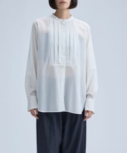 Sheer Tucked Blouse