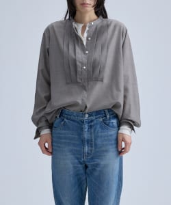 Sheer Tucked Blouse